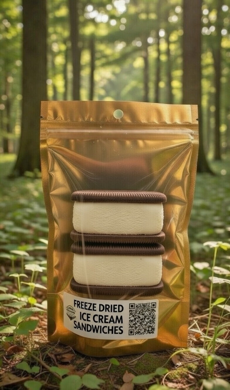 FREEZE DRIED ICE CREAM SANDWICHES